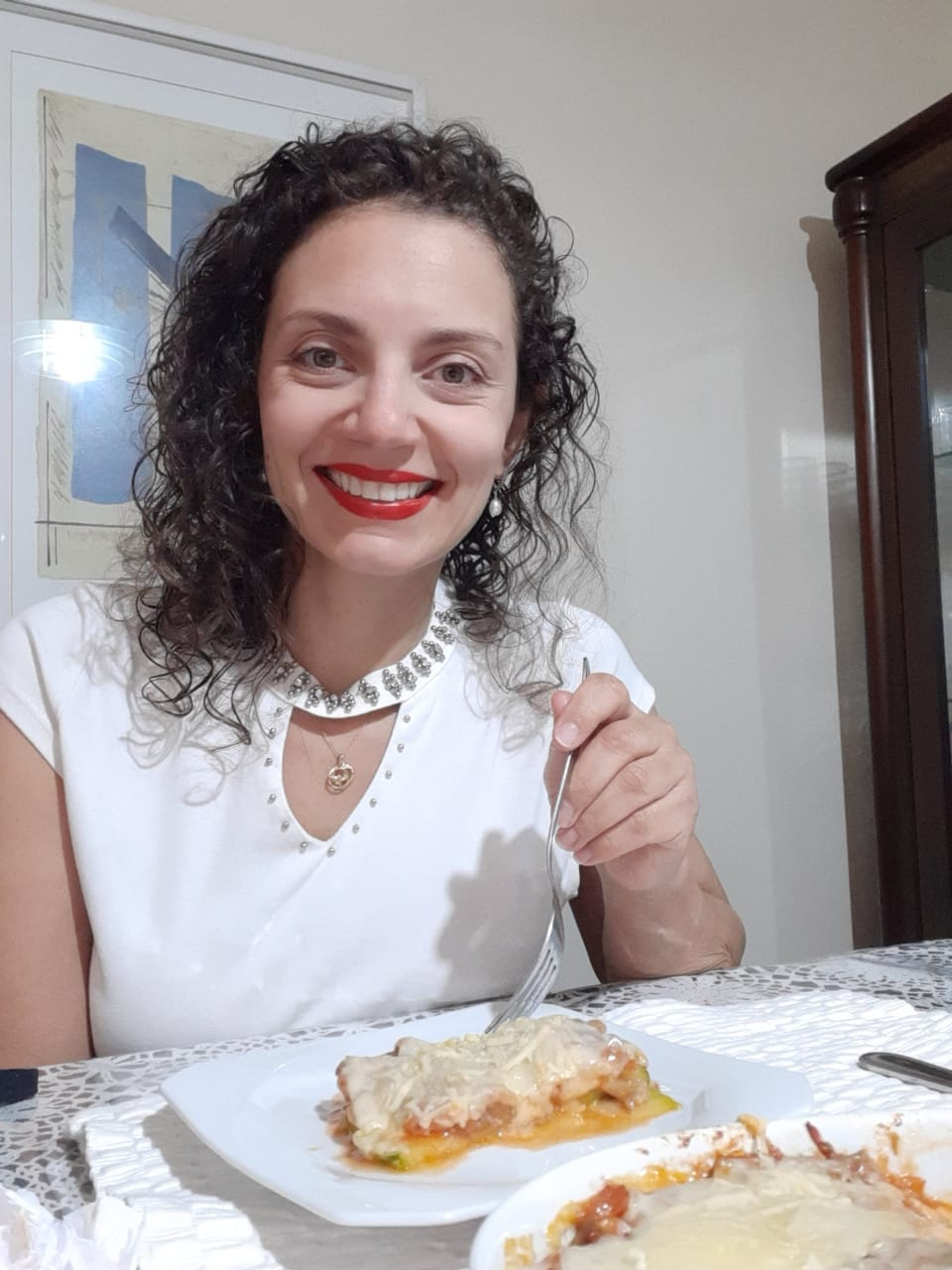 Raquel Penha e Silva ensina receita de lasanha de abobrinha deliciosa