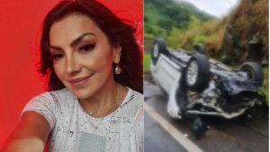 Cantora Eyshila sofre acidente de carro