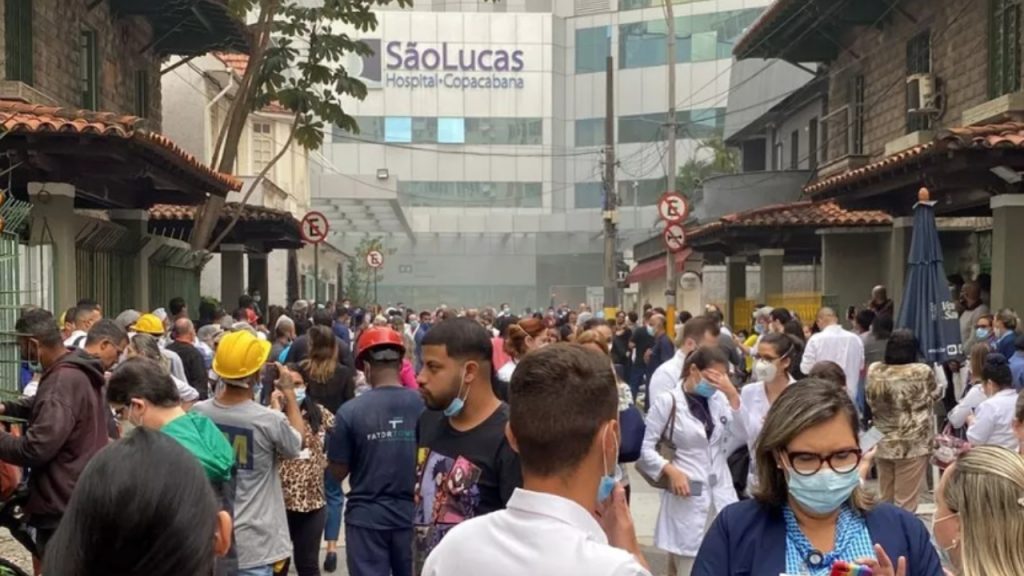 Incêndio em hospital no Rio de Janeiro