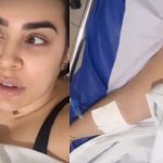 Com dor intensa no estômago, Naiara Azevedo foi hospitalizada