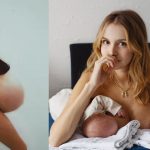 Um mês após dar à luz gêmeos, Isabella Scherer optou por mostrar em um registro super-realista como está sua barriga pós-parto