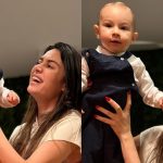 O pequeno Francisco, de só 10 meses, filho de Thaila Ayala e Renato Góes, já está dando os primeiros passos cheio de fofuras; confira!