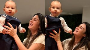 O pequeno Francisco, de só 10 meses, filho de Thaila Ayala e Renato Góes, já está dando os primeiros passos cheio de fofuras; confira!