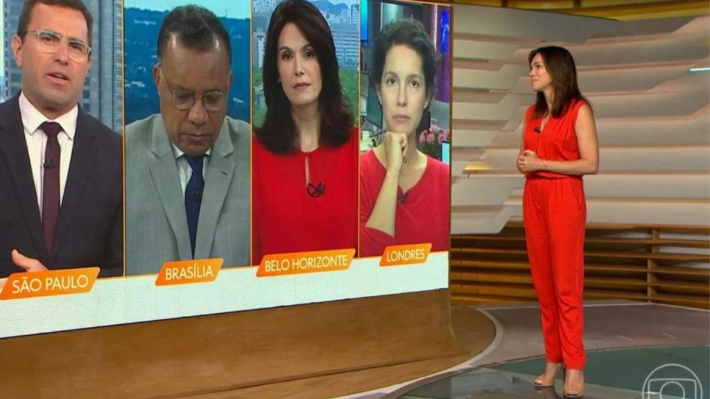 Ana Paula Araújo e Heraldo Pereira se emocionam ao vivo ao falar de Glória Maria