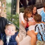 Com a família reunida, Leticia Cazarré celebra 10 meses de Maria Guilhermina