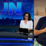 Ex-companheiros na TV Globo, âncoras do JN enviam recado a Faustão